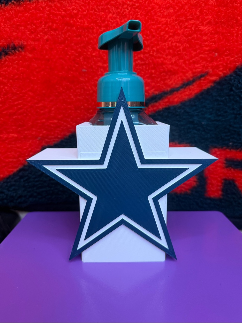 Custom Design - Dallas Cowboys bath and body works soap holder